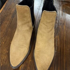 Coach Brown Bowery Beadchain Heeled Boots